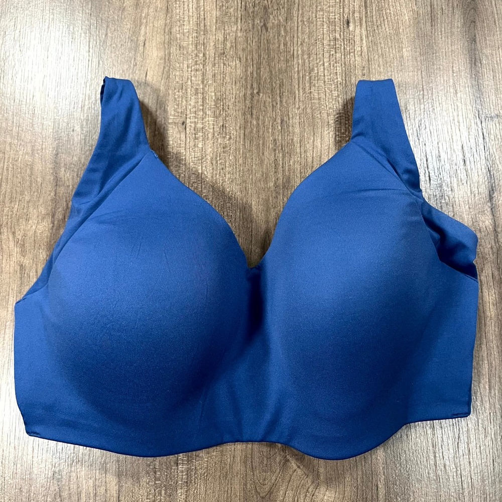 ThirdLove Bra ComfortStretch Smoothing Wireless Blue L+ 36D 36DD